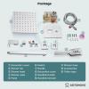 imagegotonovo Shower System Set with ABS Handheld Spray Polish Chrome 10 Inch Shower Head Luxury Wall Mounted Rain Mixer Shower Faucet Set AntiScald Pressure Balance Valve Roughin Valve Body and Trim Kit