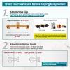 imagegotonovo 3 Handle Tub Shower Faucet Set Dual Shower Head and Handle Set Bathtub and Shower Faucet ComboShower System with Tub SpoutWall Mount Tub Shower Trim Kit Brushed NickelMatte Black