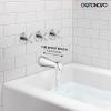 imagegotonovo 3 Handle Tub Shower Faucet SetShower System with Tub SpoutShower Head and Handle Set with 6 Settings Handheld Spray Tub and Shower Faucet Combo Wall Mount Tub Shower Fixture Polished ChromePolished Chrome