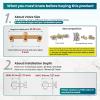 imagegotonovo 3 Handle Tub Shower Faucet SetShower System with Tub SpoutShower Head and Handle Set with 6 Settings Handheld Spray Tub and Shower Faucet Combo Wall Mount Tub Shower Fixture Polished ChromeBrushed Nickel
