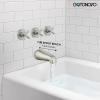 imagegotonovo 3 Handle Tub Shower Faucet SetShower System with Tub SpoutShower Head and Handle Set with 6 Settings Handheld Spray Tub and Shower Faucet Combo Wall Mount Tub Shower Fixture Polished ChromeBrushed Nickel