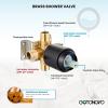 imagegotonovo Bathroom Shower Head Kit High Pressure Combo System Shower Faucet 6 Modes ABS Handheld Spray Shower Trim Kit Valve Included Shower Head and Handle Set Brushed GoldOil Rubbed Bronze