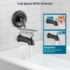 imagegotonovo Bathroom Shower Head Kit High Pressure Combo System Shower Faucet 6 Modes ABS Handheld Spray Shower Trim Kit Valve Included Shower Head and Handle Set Brushed GoldOil Rubbed Bronze
