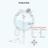 imagegotonovo Bathroom Shower Head Kit High Pressure Combo System Shower Faucet 6 Modes ABS Handheld Spray Shower Trim Kit Valve Included Shower Head and Handle Set Brushed GoldBrushed Nickel