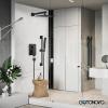 imagegotonovo Bathroom Shower Faucet Set with Slide Bar 12 inch Rainfall Shower Head with Handheld Spray Combo Shower Trim Kit Shower System Roughin Valve Included Wall Mounted Matte BlackMatte Black