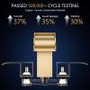 imagegotonovo Waterfall 4 Inch Centerset Bathroom Sink Faucet 2 Handle Basin Faucets 2 or 3 Hole Deck Mount with Pop Up Drain Included Lavatory Modern Mixer Tap Vanity Faucet Brushed GoldBrushed Gold