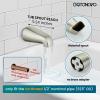 imagegotonovo 3 Handle Tub Shower Faucet Set Bathtub Shower FixtureBathroom Tub and Shower Faucet Combo Shower System Complete Tub and Shower Trim Kit with 6 Settings Showerhead Matte BlackBrushed Nickel