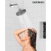 imagegotonovo 3 Handle Tub Shower Faucet Set Bathtub Shower FixtureBathroom Tub and Shower Faucet Combo Shower System Complete Tub and Shower Trim Kit with 6 Settings Showerhead Matte BlackPolished Chrome