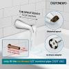 imagegotonovo 3 Handle Tub Shower Faucet Set Bathtub Shower FixtureBathroom Tub and Shower Faucet Combo Shower System Complete Tub and Shower Trim Kit with 6 Settings Showerhead Matte BlackPolished Chrome