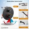 imagegotonovo Shower System with Tub Spout Wall Mount 3 Function Roughin Valve Bathtub Shower Faucets Set Complete Rain 10 Inch Round Showerhead Trim Kit Combo Cylindrical Handheld Matte BlackMatte Black