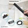 imagegotonovo Shower System with Tub Spout Wall Mount 3 Function Roughin Valve Bathtub Shower Faucets Set Complete Rain 10 Inch Round Showerhead Trim Kit Combo Cylindrical Handheld Matte BlackMatte Black
