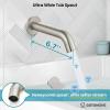 imagegotonovo Shower System with Tub Spout Wall Mount 3 Function Roughin Valve Bathtub Shower Faucets Set Complete Rain 10 Inch Round Showerhead Trim Kit Combo Cylindrical Handheld Matte BlackBrushed Nickel