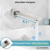 imagegotonovo Shower System with Tub Spout Wall Mounted Rain Shower Head and Handle Combo Shower Faucet Set with Valve 12 Inch Brushed NickelBrushed Nickel