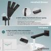 imagegotonovo Shower System with Tub Spout Wall Mounted Rain Shower Head and Handle Combo Shower Faucet Set with Valve 12 Inch Brushed NickelOil Rubbed Bronze