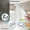 imagegotonovo Shower System with Tub Spout Wall Mounted Rain Shower Head and Handle Combo Shower Faucet Set with Valve 12 Inch Brushed NickelPolish Chrome