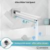 imagegotonovo Shower System with Tub Spout Wall Mounted Rain Shower Head and Handle Combo Shower Faucet Set with Valve 12 Inch Brushed NickelPolish Chrome