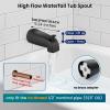 imagegotonovo 2 Handles Tub Shower Faucet SetBathtub Faucet Set with 6 Modes Handheld Spray Shower System with Tub SpoutShower Head and Handle Set Shower Fixture Wall Mount Polished ChromeMatte Black
