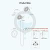 imagegotonovo Dual 2 in 1 Shower Head Kit High Pressure Combo System Shower Faucet 6 Modes ABS Handheld Spray Shower Trim Kit with Valve Shower Head and Handle Set Brushed GoldPolished Chrome
