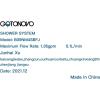 imagegotonovo Exposed Bathroom Shower System Vintage Shower Fixture 8 Inch Rainfall Shower Head Handheld Spray Tub Filler Brass Pipe 3Function Wall Mount Double Cross Knobs Antique BrassPolished Chrome