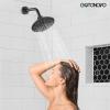 imagegotonovo Shower Faucet Set Bathroom Shower Head and Handle Set Complete 6 Settings 6 inch Rainfall Shower Head Kit High Pressure Shower System Combo Shower Trim Kit with Valve Brushed GoldOil Rubbed Bronze