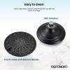 imagegotonovo Shower Faucet Set Bathroom Shower Head and Handle Set Complete 6 Settings 6 inch Rainfall Shower Head Kit High Pressure Shower System Combo Shower Trim Kit with Valve Brushed GoldOil Rubbed Bronze