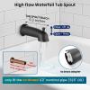 imagegotonovo Tub Shower Faucet Set Bathroom Shower Head Kit High Pressure Bathtub Shower Faucet 6 Modes ABS Handheld Spray Valve and Shower Trim Kit Shower Head and Handle Set Brushed NickelOil Rubbed Bronze