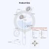 imagegotonovo Tub Shower Faucet Set Bathroom Shower Head Kit High Pressure Bathtub Shower Faucet 6 Modes ABS Handheld Spray Valve and Shower Trim Kit Shower Head and Handle Set Brushed NickelPolished Chrome