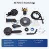 imagegotonovo Tub Shower Faucet Set Bathroom Shower Head Kit High Pressure Bathtub Shower Faucet 6 Modes ABS Handheld Spray Valve and Shower Trim Kit Shower Head and Handle Set Brushed NickelOil Rubbed Bronze