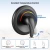 imagegotonovo Tub Shower Faucet Set Bathroom Shower Head Kit High Pressure Bathtub Shower Faucet 6 Modes ABS Handheld Spray Valve and Shower Trim Kit Shower Head and Handle Set Brushed NickelOil Rubbed Bronze