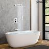 image:imagegotonovo Shower System with Tub SpoutWaterfall Tub Shower Faucet Set for Bathroom Head and Handle Set Wall Mounted 3 Function Roughin Valve and Trim Included 12 inch Shower Head Oil Rubbed BronzePolished Chrome