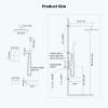 image:imagegotonovo Shower System with Tub SpoutWaterfall Tub Shower Faucet Set for Bathroom Head and Handle Set Wall Mounted 3 Function Roughin Valve and Trim Included 12 inch Shower Head Oil Rubbed BronzePolished Chrome