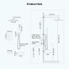 image:imagegotonovo Shower System with Tub SpoutWaterfall Tub Shower Faucet Set for Bathroom Head and Handle Set Wall Mounted 3 Function Roughin Valve and Trim Included 12 inch Shower Head Oil Rubbed BronzeOil Rubbed Bronze