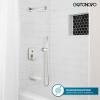image:imagegotonovo Shower System with Tub SpoutWaterfall Tub Shower Faucet Set for Bathroom Head and Handle Set Wall Mounted 3 Function Roughin Valve and Trim Included 12 inch Shower Head Oil Rubbed BronzeBrushed Nickel