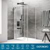 image:imagegotonovo Shower System with Tub SpoutWaterfall Tub Shower Faucet Set for Bathroom Head and Handle Set Wall Mounted 3 Function Roughin Valve and Trim Included 12 inch Shower Head Oil Rubbed BronzeMatte Black