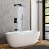 image:imagegotonovo Shower System with Tub SpoutWaterfall Tub Shower Faucet Set for Bathroom Head and Handle Set Wall Mounted 3 Function Roughin Valve and Trim Included 12 inch Shower Head Oil Rubbed BronzeMatte Black