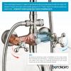 image:imagegotonovo Bathroom Classic Exposed Shower Faucet Wall Mount Shower System 8 Inch Luxurious Rainfall Shower Head Set with Tub Spout and Handheld Spray Double Cross Handles Antique BrassBrushed Nickel