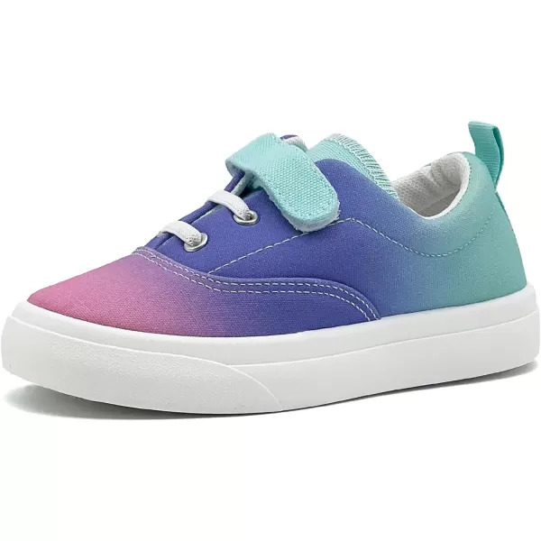 imagerosyclo Canvas Sneakers for Boys and Girls Toddler Kids Walking Shoes Lightweight Breathable NonSlip Soft Adjustable Strap Baby Boy Girl Outdoor Casual Tennis Shoe for Little Big KidGradient