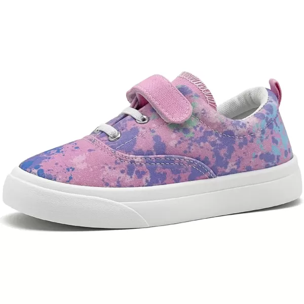 imagerosyclo Canvas Sneakers for Boys and Girls Toddler Kids Walking Shoes Lightweight Breathable NonSlip Soft Adjustable Strap Baby Boy Girl Outdoor Casual Tennis Shoe for Little Big KidPink Graffiti