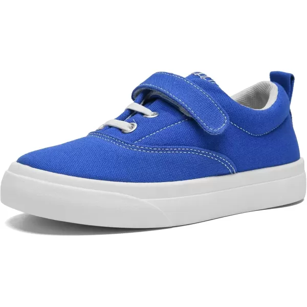 imagerosyclo Canvas Sneakers for Boys and Girls Toddler Kids Walking Shoes Lightweight Breathable NonSlip Soft Adjustable Strap Baby Boy Girl Outdoor Casual Tennis Shoe for Little Big KidBlue