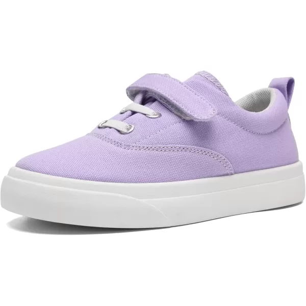 imagerosyclo Canvas Sneakers for Boys and Girls Toddler Kids Walking Shoes Lightweight Breathable NonSlip Soft Adjustable Strap Baby Boy Girl Outdoor Casual Tennis Shoe for Little Big KidPurple