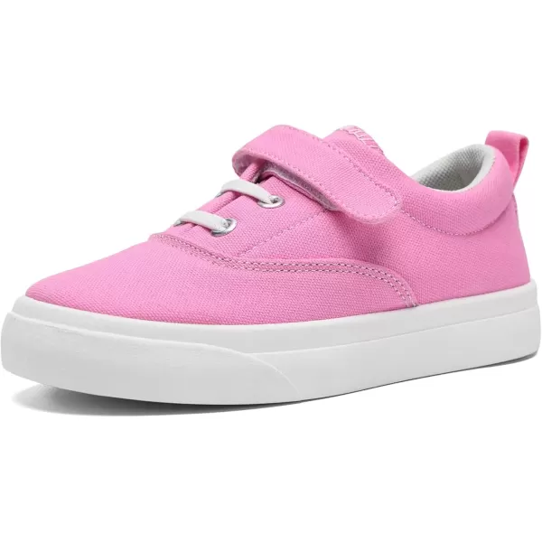 imagerosyclo Canvas Sneakers for Boys and Girls Toddler Kids Walking Shoes Lightweight Breathable NonSlip Soft Adjustable Strap Baby Boy Girl Outdoor Casual Tennis Shoe for Little Big KidPink