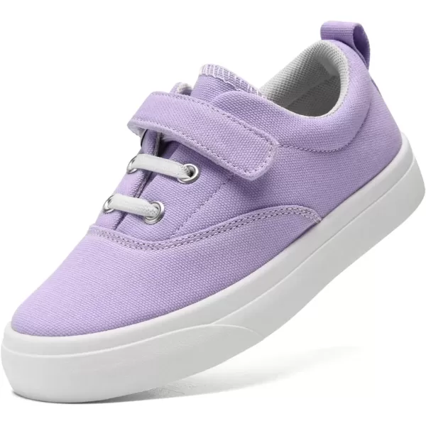 imagerosyclo Canvas Sneakers for Boys and Girls Toddler Kids Walking Shoes Lightweight Breathable NonSlip Soft Adjustable Strap Baby Boy Girl Outdoor Casual Tennis Shoe for Little Big KidPurple