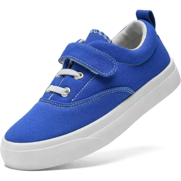 imagerosyclo Canvas Sneakers for Boys and Girls Toddler Kids Walking Shoes Lightweight Breathable NonSlip Soft Adjustable Strap Baby Boy Girl Outdoor Casual Tennis Shoe for Little Big KidBlue