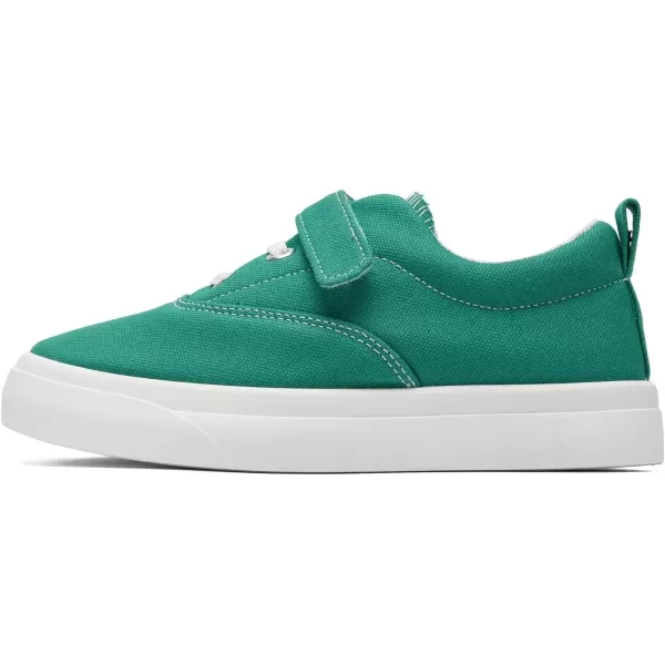 imagerosyclo Canvas Sneakers for Boys and Girls Toddler Kids Walking Shoes Lightweight Breathable NonSlip Soft Adjustable Strap Baby Boy Girl Outdoor Casual Tennis Shoe for Little Big KidGreen