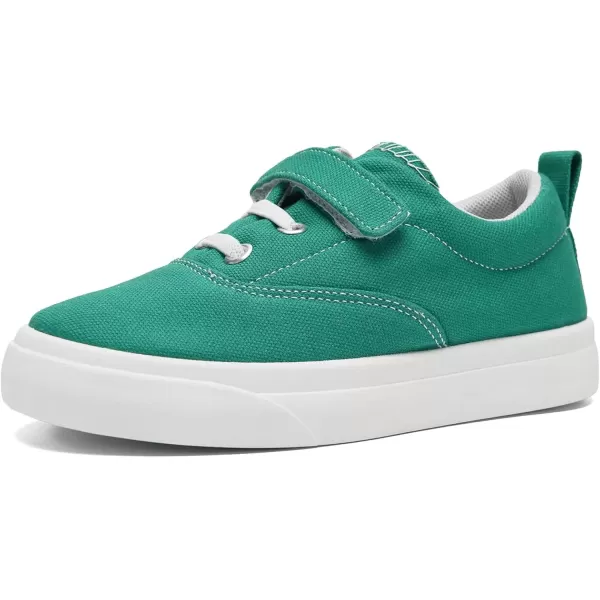 imagerosyclo Canvas Sneakers for Boys and Girls Toddler Kids Walking Shoes Lightweight Breathable NonSlip Soft Adjustable Strap Baby Boy Girl Outdoor Casual Tennis Shoe for Little Big KidGreen