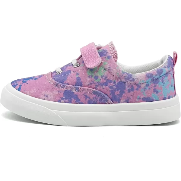 imagerosyclo Canvas Sneakers for Boys and Girls Toddler Kids Walking Shoes Lightweight Breathable NonSlip Soft Adjustable Strap Baby Boy Girl Outdoor Casual Tennis Shoe for Little Big KidPink Graffiti
