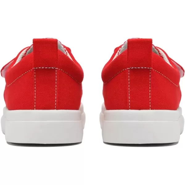 imagerosyclo Canvas Sneakers for Boys and Girls Toddler Kids Walking Shoes Lightweight Breathable NonSlip Soft Adjustable Strap Baby Boy Girl Outdoor Casual Tennis Shoe for Little Big KidRed