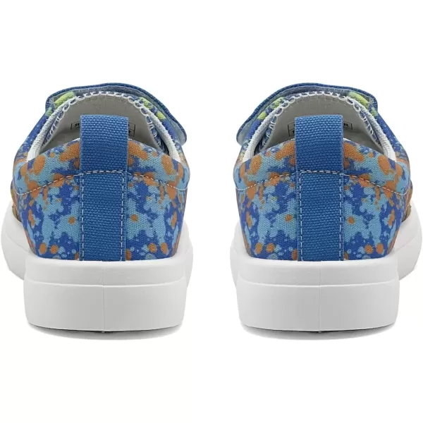 imagerosyclo Canvas Sneakers for Boys and Girls Toddler Kids Walking Shoes Lightweight Breathable NonSlip Soft Adjustable Strap Baby Boy Girl Outdoor Casual Tennis Shoe for Little Big KidBlue Graffiti