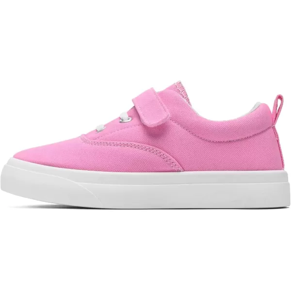 imagerosyclo Canvas Sneakers for Boys and Girls Toddler Kids Walking Shoes Lightweight Breathable NonSlip Soft Adjustable Strap Baby Boy Girl Outdoor Casual Tennis Shoe for Little Big KidPink