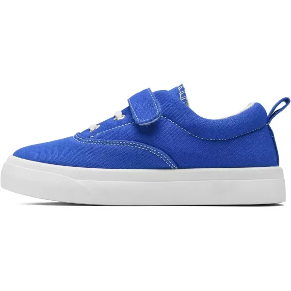 imagerosyclo Canvas Sneakers for Boys and Girls Toddler Kids Walking Shoes Lightweight Breathable NonSlip Soft Adjustable Strap Baby Boy Girl Outdoor Casual Tennis Shoe for Little Big KidBlue